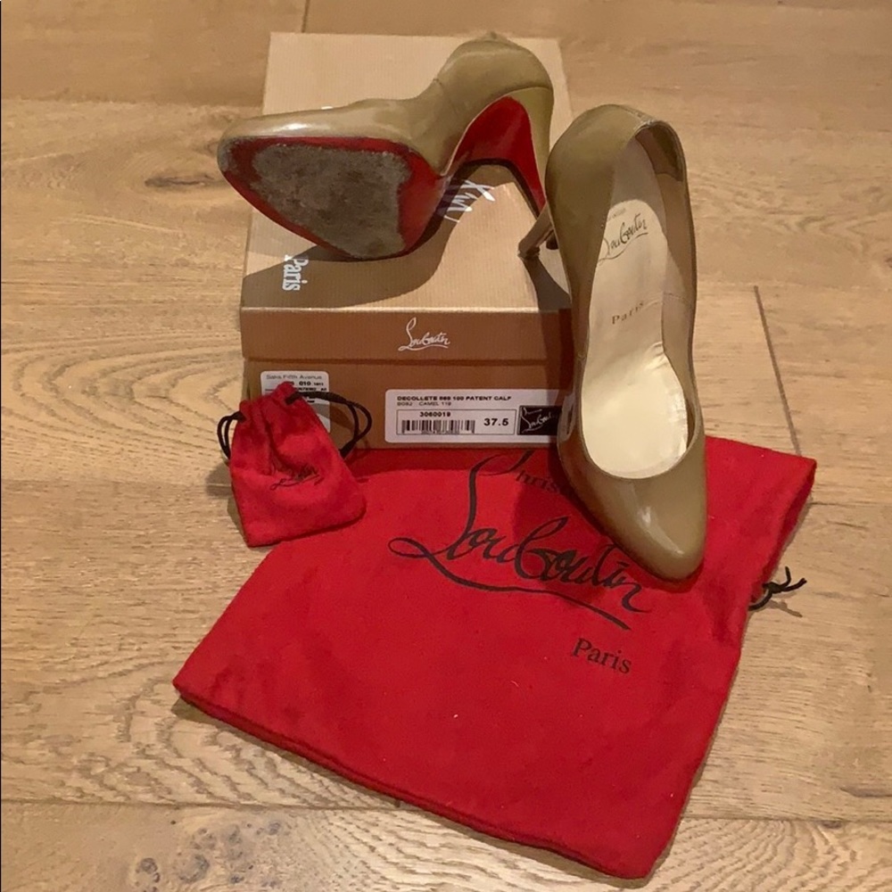 Christian Louboutin Décolleté 868 Pump || Camel - Picture 3 of 8